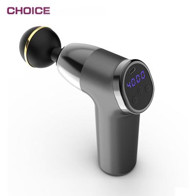 China 2021 Mini Body Use Professional Home Use Vibration Percussion Fitness Fascial Muscle Deeply Led Massage Gun for sale