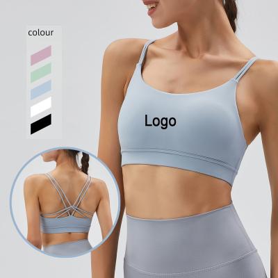 China Corporate Antibacterial Control Compression Women Sports Support Stretchy Quick Dry Bra With Built In Bra for sale