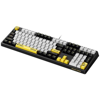 China ABS Plastic MC OEM USB Wired Keyboards 108 Keys Mechanical Keyboard Amplifier Gaming Keyboards For Computer for sale