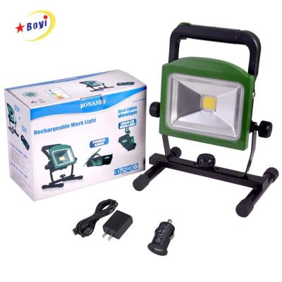 China 20W 30W Detachable Rechargeable Warehouse 20W 30W LED Worklight Aluminum Muti-function Green&red LED Power Housing Bank for sale