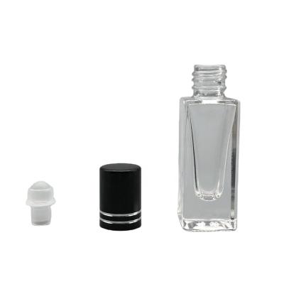 China 5ml Cosmetic Roller Glass Bottle Clear Perfume for sale