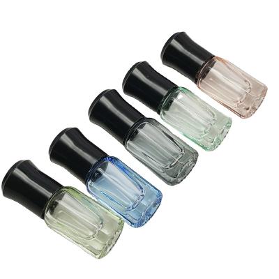 China Octagon Essence Essential Oil Perfume Rollerball Glass Cosmetic Wholesale Perfume Bottle for sale