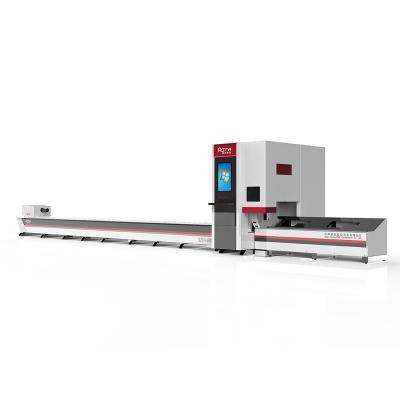 China Automatically Position 1000W 6000mm Metal Tube Cut Off Fiber Laser Cutting Machine 0 Tail for sale