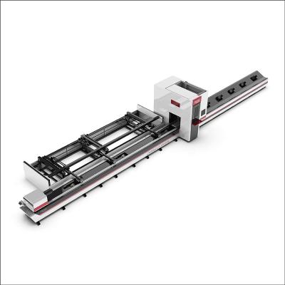 China Laser CUTTING 6m 8m 10m 12m Tube Laser Cutter Angle Channel Steel I H Beam Steel Pipe Laser Cutting Machine For Rectangle Round Square Tube for sale