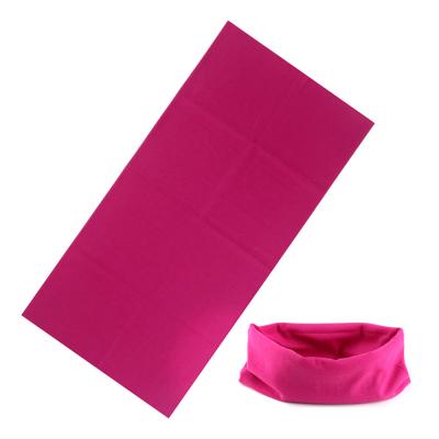 China PolyesterPolyester& Spandex Customizable Logo Printing Solid Color Multifunctional Red Bandana For Men for sale