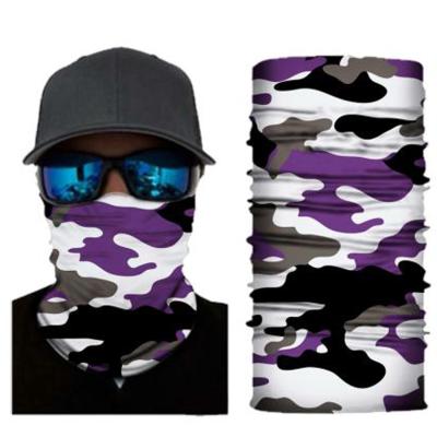 China Multifunctional High Quality Fish Camouflage Print Bandana Mask Animal Milk Silk Polish Bandana Scarf for sale