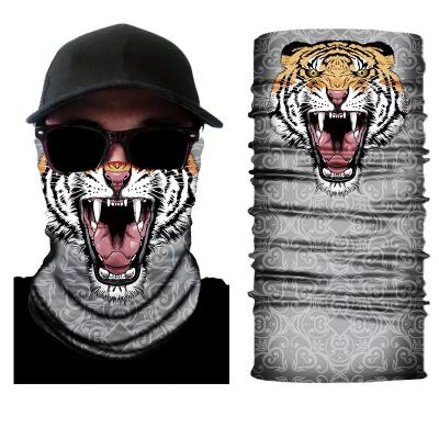 China 2021 fashion manufacture cartoon print face bandana animal durag for kids for sale