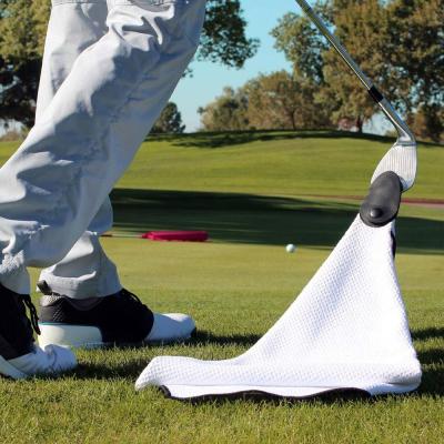 China Amazon Hot Sale QUICK DRY Magnetic Golf Towel Strong Hold To Golf Carts Or Clubs Golf Towel With Magnet for sale