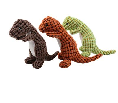 China 2021 new custom viable and non-toxic dinosaur wholesale environmental protection puzzle pet voice plush toy for sale