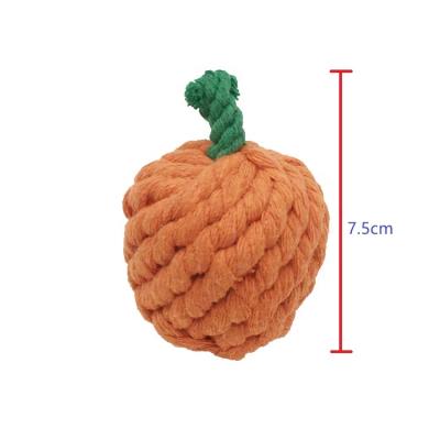 China Grinding Teeth Vegetable and Fruit Sustainable Rope Toys Cotton Pet Knitting Toys for sale