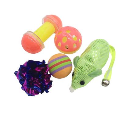 China 2021 Sustainable Hot Selling Customized Small Cat Toy Set With Catnip Inside for sale