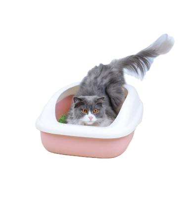 China Sustainable Pet Supplies Wholesale Large Space Style Cat Toilet Enclosed Cat Clean Trash Can for sale