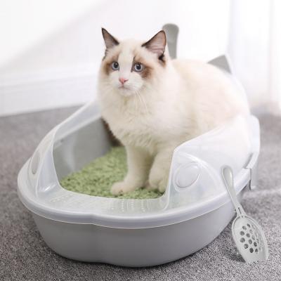 China Wholesale Sustainable Portable Outdoor Separable Travel Bin Tray Pan Cat Litter Box For Cats for sale