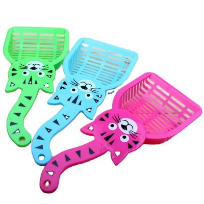 China Cat Litter Sustainable Collection Kit Including Food Shovel Clean Up Big Space Plastic Cat Litter Scoop for sale