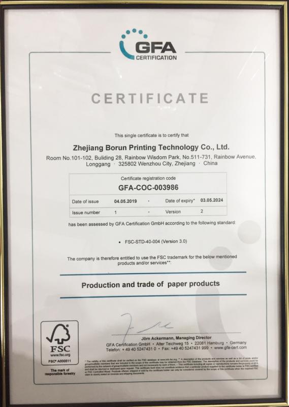 FSC - Zhejiang Borun Printing Technology Co., Ltd.