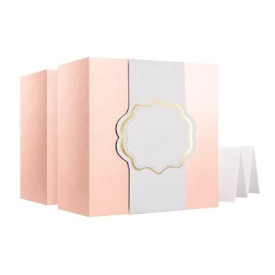 Κίνα Recycled Materials Competitive Price Luxury Sweet Candy Packaging Portable Craft Wedding Favors Bridesmaid Texture Paper Gift Box Set With Logo προς πώληση