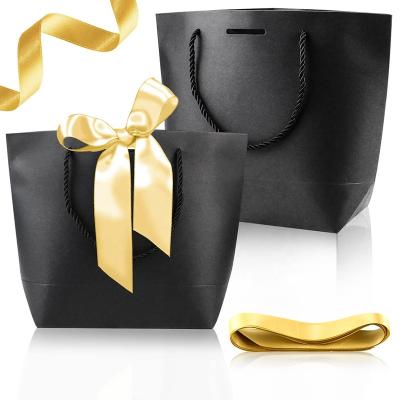 China Recyclable Custom Print Biodegradable Goodie Shopping Boutique Gift Party Clothing Black Personalized Business Paper Bags With Tissue en venta