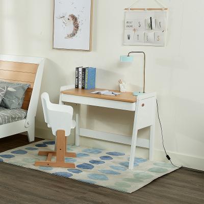 China Boori Modern Home Ergonomic Adjustable Wooden Kids Table Study Desk For Children for sale