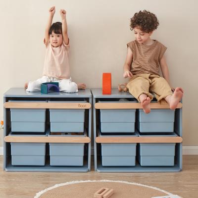 China Contemporary Boori Children's Room Kids Wooden Toy Storage Kids Cabinets for sale