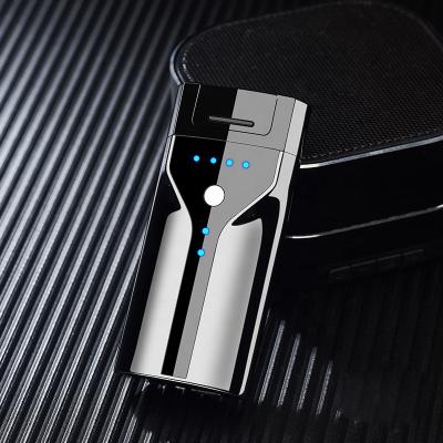 China Rechargeable Electronic Lighter X Double Beam Electric Colorful Arc Lighter for sale