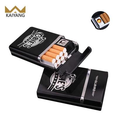 China Customized Logo Design Rechargeable USB Cigarette Holder Windproof Flameless Lighter for sale