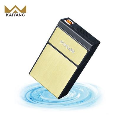 China Newest Custom Unique Design Electronic Cigarette Holder Windproof Flameless Lighter Refillable for sale