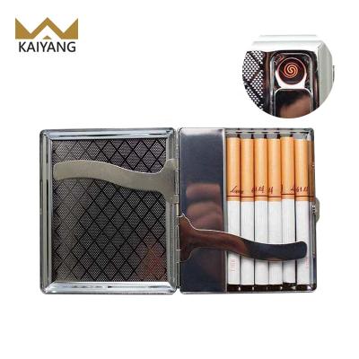 China New 2019 factory electronic high quality capacity china model cigarette holder with usb lighter cigarette wholesale box for sale