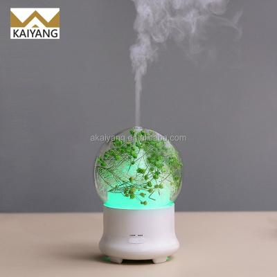 China Feel Comfortable Quiet Ultrasonic Electric Fresh Air Flower Air Humidifier Beautiful for sale