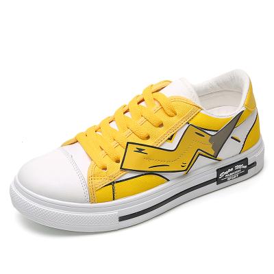 China Custom Fashion Trend Logo Canvas Shoes Pikachu Board Shoes For Men's Animation Casual Shoes for sale