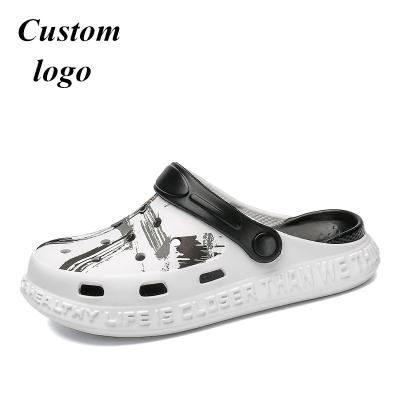 China Breathable EVA Clogs Shoes Adults Custom Logo Unisex Garden Shoes Wholesale Slippers For Kids Lightweight Mesh EVA Clog Custom Packing for sale