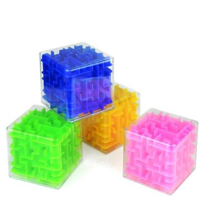 China Relieve stress NEW DESIGN 3D Maze Cube Puzzle Kids Education Toy Magic Cube Fidget Sensory toys 2021 for sale