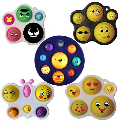 China Hot Sale Silicone Relaxing Kids Education Toys Stir Sensory Toy Push Bubble Simple Dimpple Toys For Children for sale