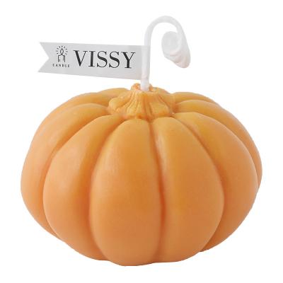 China 2021 NEW ARRIVAL Luxury Pumpkin Candle Halloween Decoration Candles Scented Candle For Home Decoration for sale