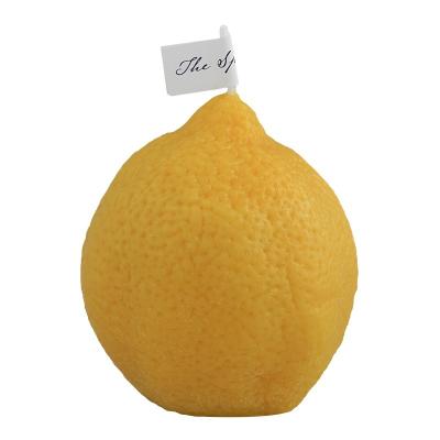 China NEW DESIGN Birthdays Soy Way Fruit Lemon Shape Scented To Candle Luxury Home Decoration Candles for sale