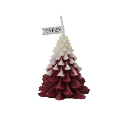 China Wholesale Popular Soybean Way Christmas Tree Scented Candles Luxury Home Decoration Candles for sale