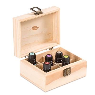 China Plain Essential Oil Handmade Wooden Packaging Box Wooden Essential Oil Box for sale