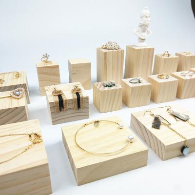 China High quality wooden jewelry display stand by customer's request for sale