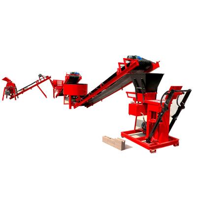 China Building material shops construction machinery earth block tijolo artesanal hydraulic compressed brick making machine for sale