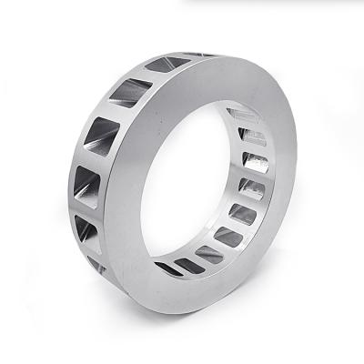 China Aluminum Fabrication Services Aluminum Ring Silver Parts CNC Milling With Anodizing for sale