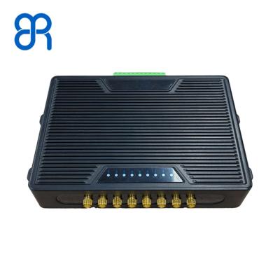 China Impinj E710 Platform Uhf Rfid Fixed Reader Black Long Range For Warehouse Logistics zu verkaufen