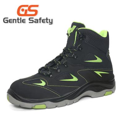 China EN ISO 20345:2011 GT1506 Mens Nubuck Safety Fashion Leather Boots for sale