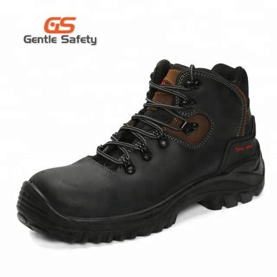 China Customized Steel Toe Steel Toe Safety Shoes Work Boots Mid Cut for sale