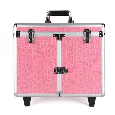 China Professional Wholesale Manufacturer Cosmetic Case Trolley Beauty Case Makeup Kit Box Waterproof for sale