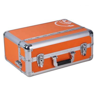 China Manufacturer Large Waterproof Tool Box With Lock 45X19X31 Logo Printed Aluminum Storage Box for sale