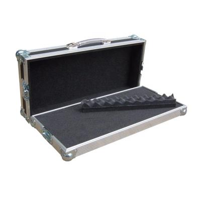 China Jiuxin Guitar Waterproof Pedal Panel Aluminum Flight Case Hardware Tool Box for sale