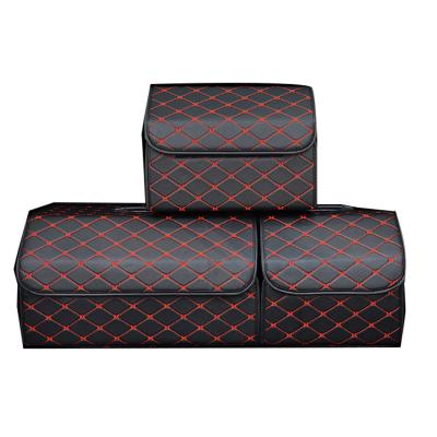 China With Lid Car Storage Bag Universal Folding Waterproof Storage Bag Durable Portable Car Storage Box Trash Bin for sale