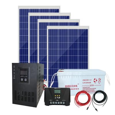 China Home PV Solar Panel 3kw Solar Powered System Grid Tied Solar Power System For Home for sale