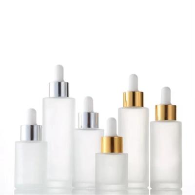 China Cosmetic 5ml 10ml Frosted Small Ampoule Bottle Medicine Beauty Essence Glass Bottles For Traveling Set for sale