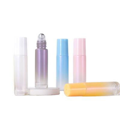 China 5ML 8ML 10ML Cosmetic Easy Portable Glass Roll On Ball Bottles For Essential Oils for sale