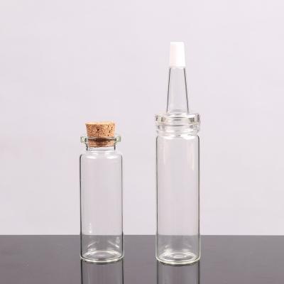 China The Small Mouth Medicine Glass Bottle Jars for Wedding, Mini Glass Vials Cork Message Glass Bottle Vial Cork for sale